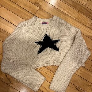 Edikted Cream Knit Sweater